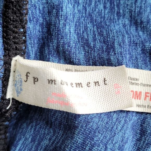 Free People Movement Women's Cropped Leggings Blue Small - Picture 3 of 6